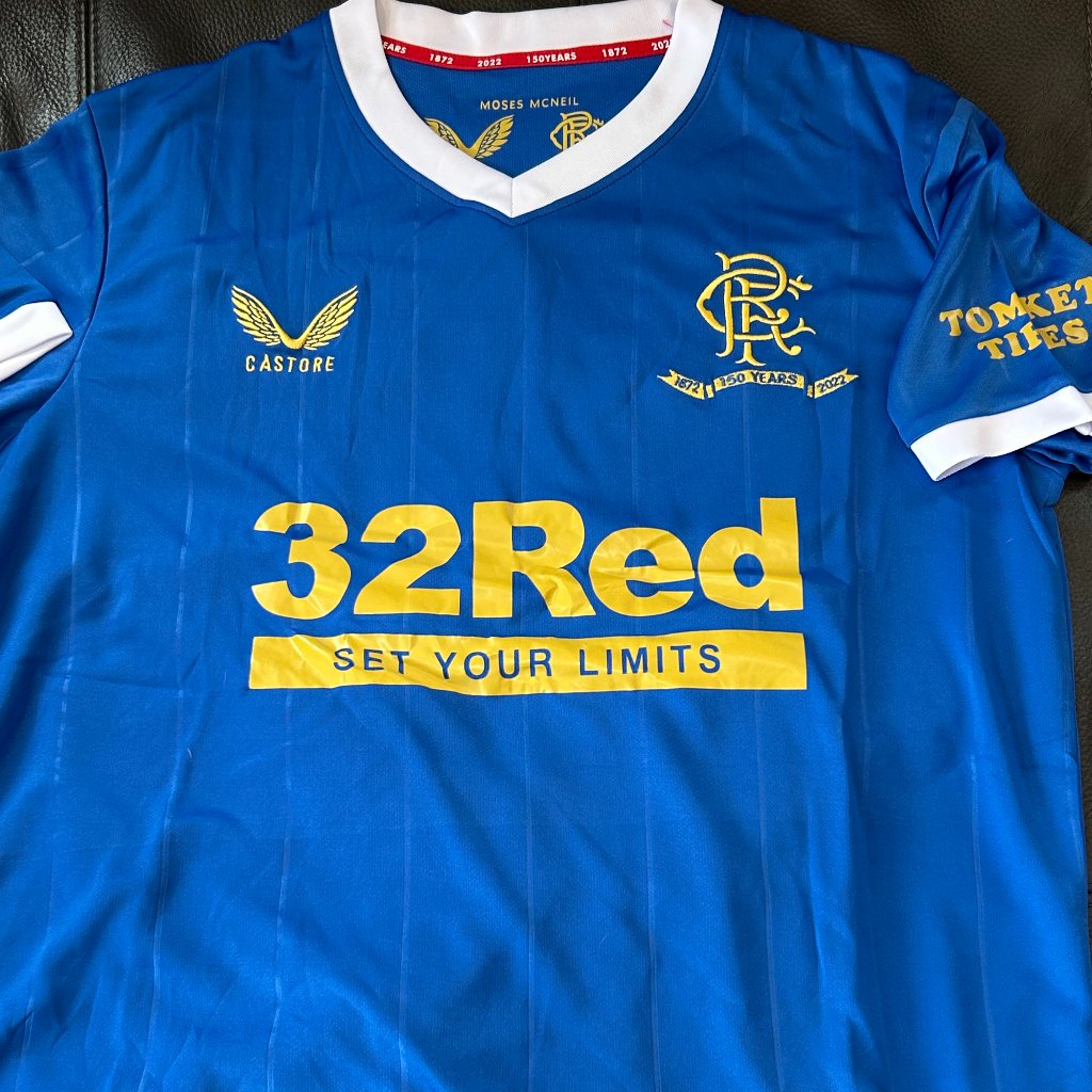 Scotland Rangers Fc Men's Jersey Sz M,L, Or Xl New W Tags Made By Castore
